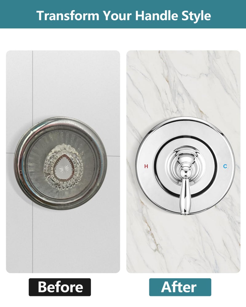 Ultrimkit Replacement Shower Fuacet Handle Kit Compatible with Moen Posi-Temp& Chateau Faucets, Chrome - Image 5