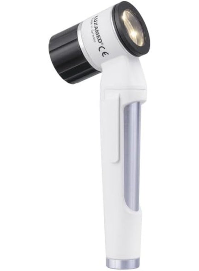 LUXAMED LuxaScope Dermatoscope CCT LED 2.5V White | Dual Color Temperature LED | 10X Magnification | Pocket Size | Battery Operated | Professional Examination Device - Image 1