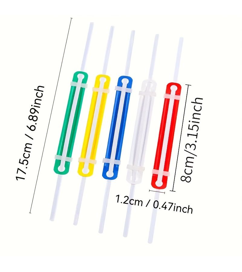 White Binding Clips 50pcs A4 Plastic Two Hole Document Binders For Office Document Storage And Easy Categorization - Image 2