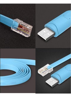 LEDIN USB 2.0 to RJ45 Console Cable Essential Accesory for Routers/Switches in Laptops - Blue  - Image 5