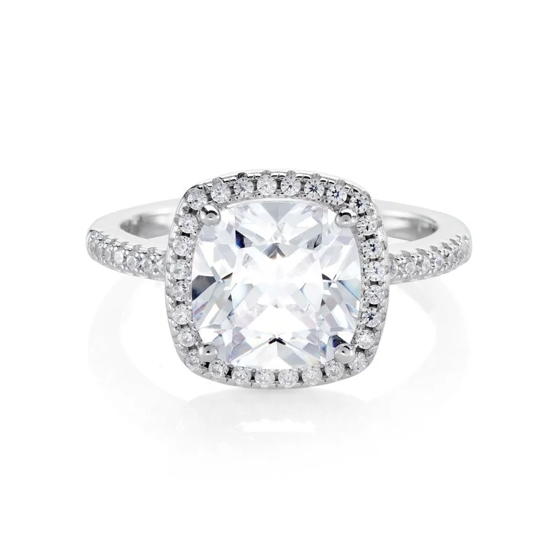 BUCKLEY LONDON BUCKLEY LONDON THE FLAWLESS COLLECTION - CUSHION SOLITAIRE RING
