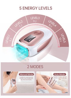 JOOYEE IPL Hair Removal Device Ice Cooling Function for Painless Hair Removal with 999900 Flashes Auto and Manual Mode  - Image 5