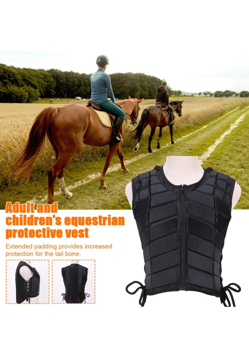 SYOSI Horse Riding Vest, Equestrian Vest, Polyester Unisex Equestrian Protective Vest, Safety Equestrian Horse Riding Training Vest, Protective Body Protector Gear, for Kids Adult(Size:S) - Image 3