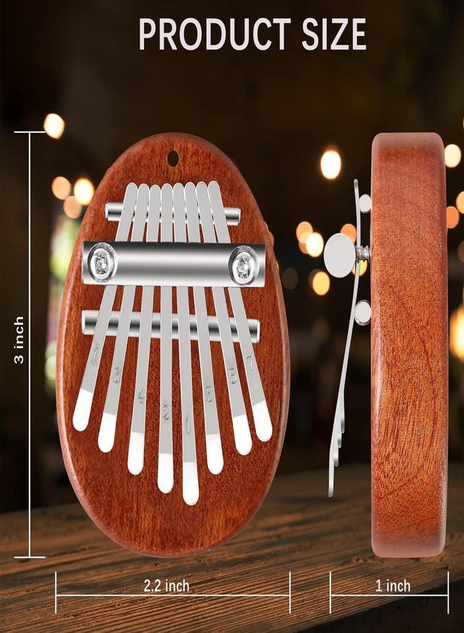 Vihaanta Musical Instrument, Travel, Home Decor, Stress Relief & Gifting, Waterdrop style 8-Key Thumb Piano with Gift Box, Portable for Beginners - Image 2