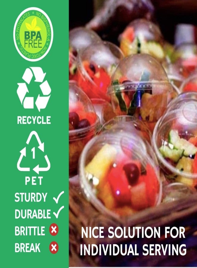 Aatriet 12 oz Clear Plastic Cups with Dome Lids No Hole - (30 Sets) PET Disposable Dessert Cup, Parfait cup for Ice Cream, Iced Cold Coffee Drinks, Cupcake. Fruit Cups for Kids bday Party with Nice Sealing - Image 3