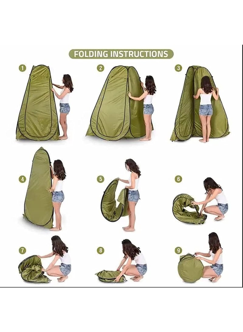BLOOMING TIME Outdoor Privacy Shower Tent, Simple Dressing Room or Portable Toilet Tent, Folding Suitable for Camping - Image 3