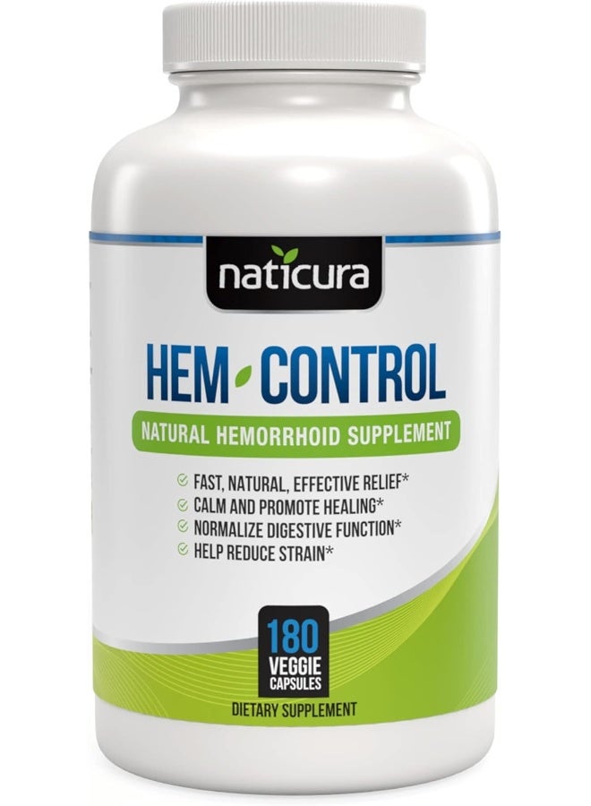 HEM Naticura Hem-Control Natural Hemorrhoid Treatment Supplement - Image 1