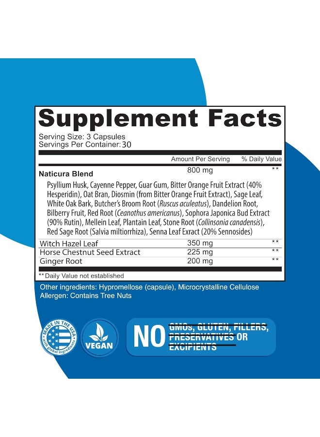 HEM Naticura Hem-Control Natural Hemorrhoid Treatment Supplement - Image 3