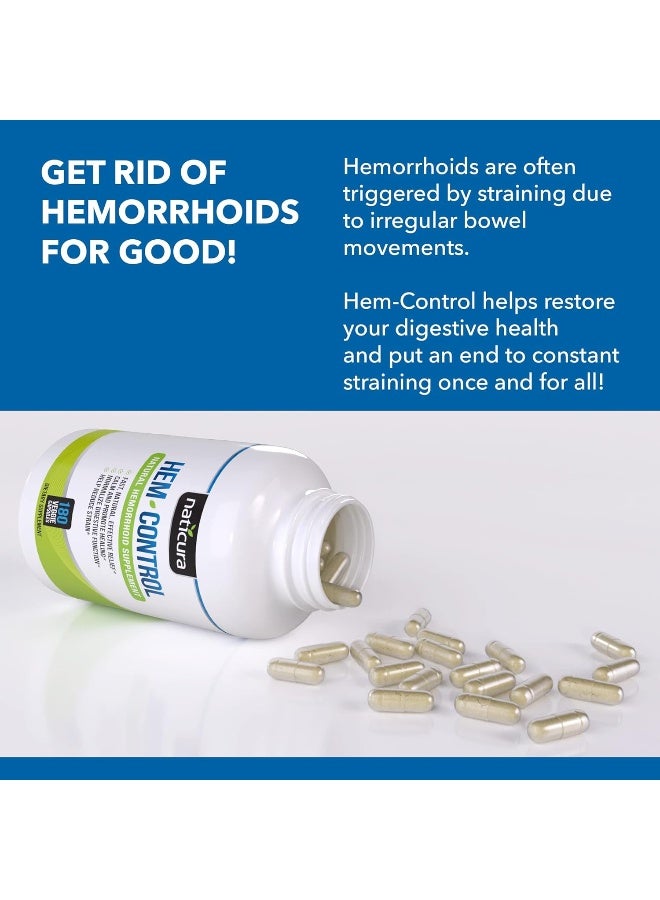 HEM Naticura Hem-Control Natural Hemorrhoid Treatment Supplement - Image 4