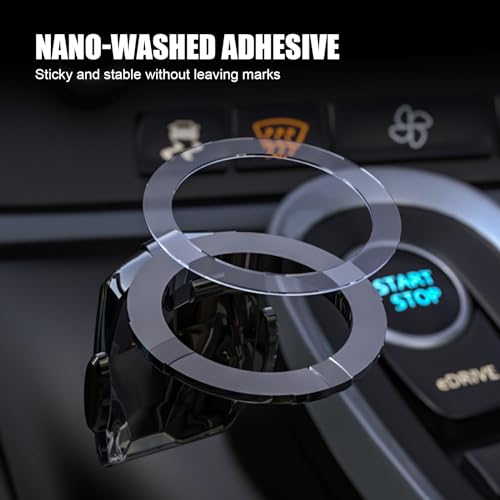 Tesnaao Pack-1 Car One-Button Start Decorative Cover, Iron Man Skull Trim Ignition Switch Anti-Scratch Protection, 150 Degree Opening Sticky Installation Start Button Cover, Universal for Car (Black) - Image 5