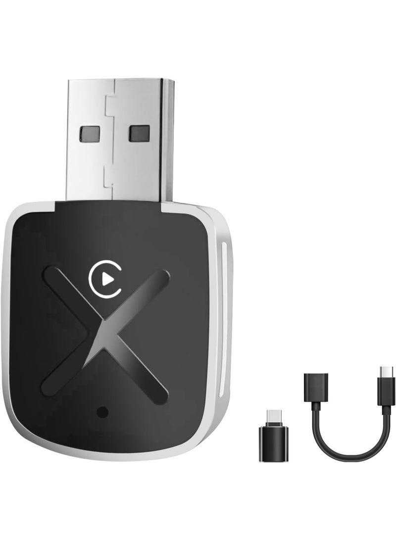 Original Wireless CarPlay Adapter for iPhone – Converts Wired CarPlay to Wireless Connection, Fast & Stable Performance with USB & Type-C Extension Cable – Plug & Play – Beware of Imitations - Image 1