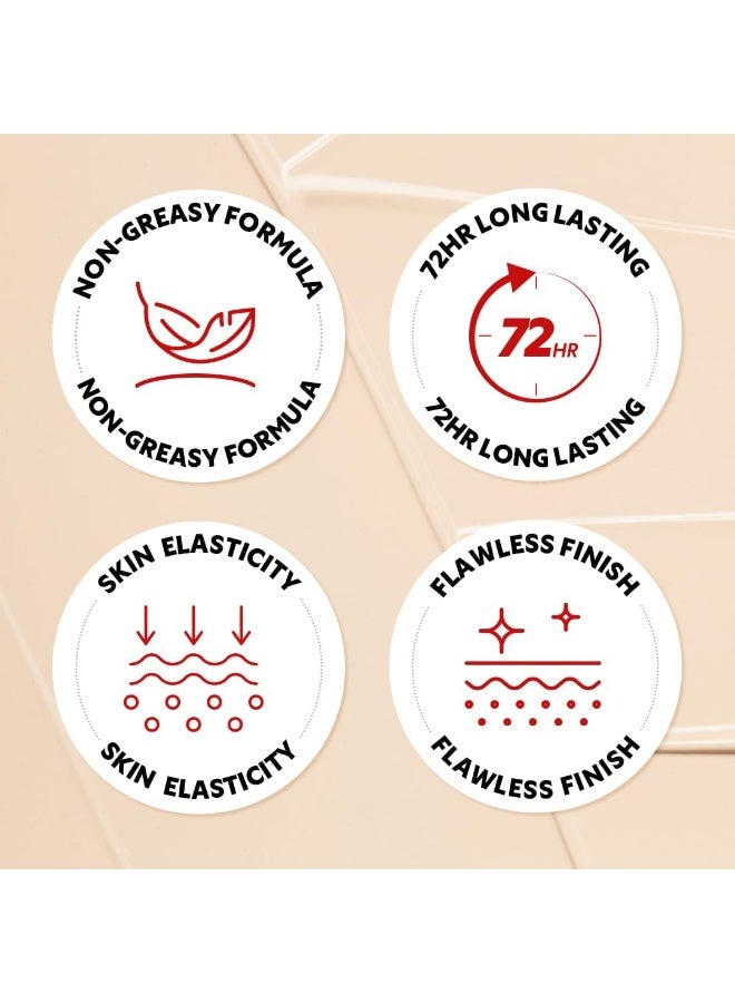 ترتر كريم أساس كوري ريد كوشن ماسك فيت من تيرتير الخيار 1 في اليابان للبشرة الزجاجية يدوم طويلا وخفيف الوزن وبتغطية قابلة للبناء وبلمسة نهائية شبه مطفي لجميع انواع البشرة صغير 4.43 مل 21N عاجي - Image 5