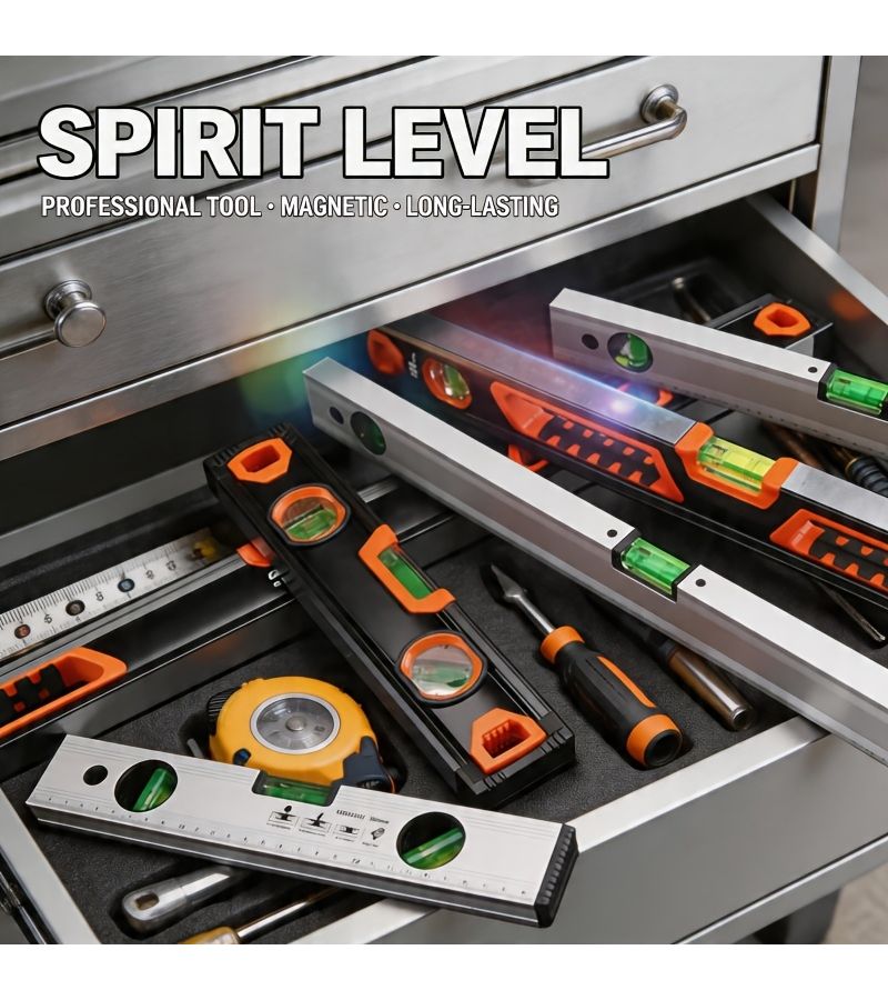 Industrial Grade Magnetic Spirit Level 300mm Precision Carpenter Ruler - Image 4