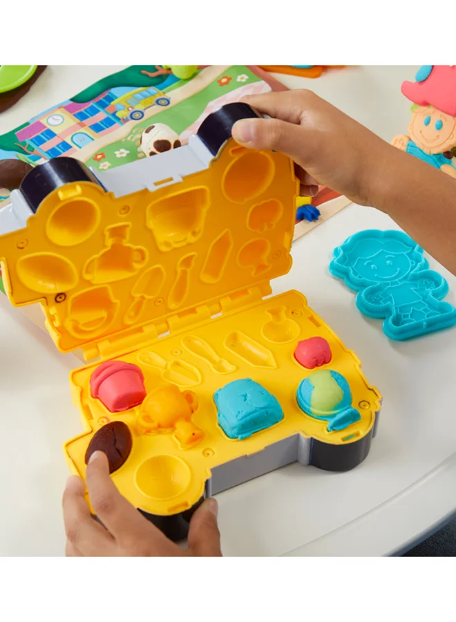 Play-Doh Play-Doh School Day Adventures Playset with Playmat, 15 Tools, 9 Colors, Preschool Toys for 3 Year Olds & Up