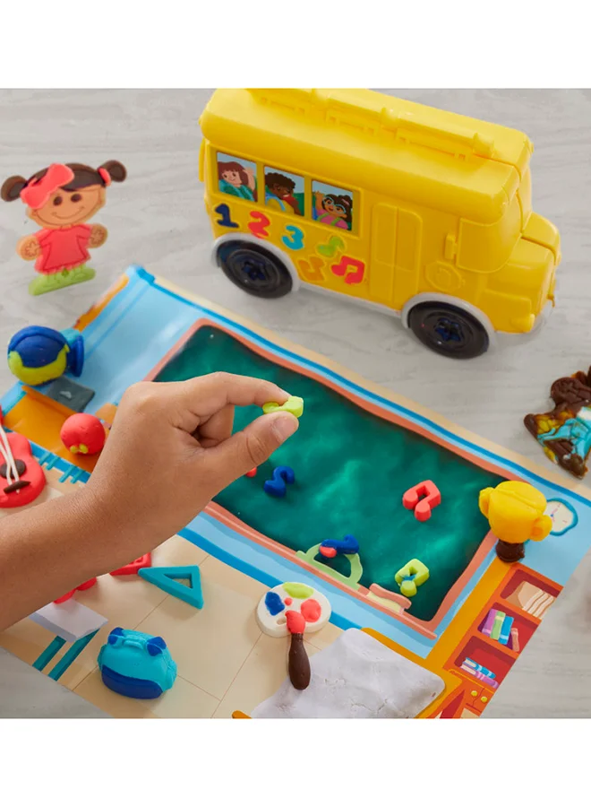 Play-Doh Play-Doh School Day Adventures Playset with Playmat, 15 Tools, 9 Colors, Preschool Toys for 3 Year Olds & Up