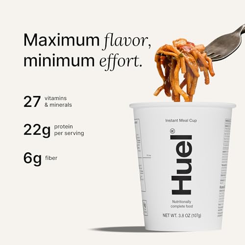 Huel Hot and Savory Cups | Korean BBQ | 25g Protein Plant Based Instant Meal | 27 Vitamins and Minerals | 100% Nutritionally Complete | 8 Cups - Image 3