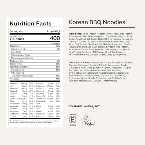 Huel Hot and Savory Cups | Korean BBQ | 25g Protein Plant Based Instant Meal | 27 Vitamins and Minerals | 100% Nutritionally Complete | 8 Cups - Image 5
