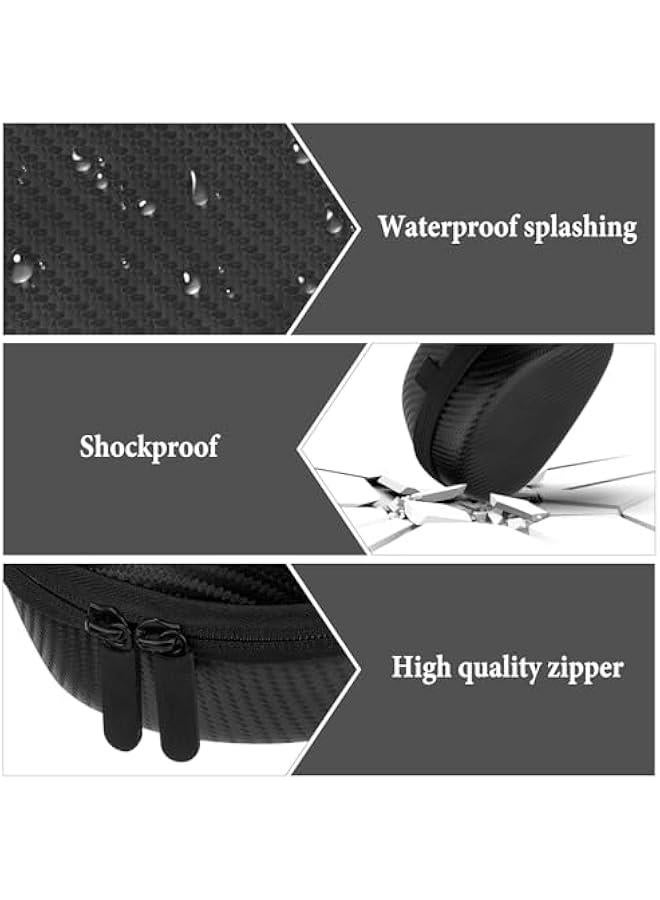 Hard Shell Travel Case Compatible with Beats Solo, Solo 2, Solo 3, Solo 4, Solo4 Durable EVA Earphone Storage with Internal Mesh Pocket, Shockproof and Water-Resistant - Black - Image 2