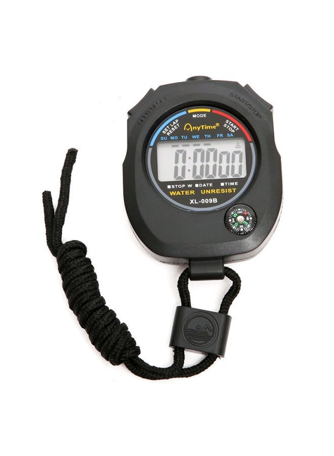Generic Stopwatch Timer Electronic Stop Watch Two-way Running Referee Sports Fitness Equipment Waterproof 009A-Display Accuracy:XL-009A  - Image 5