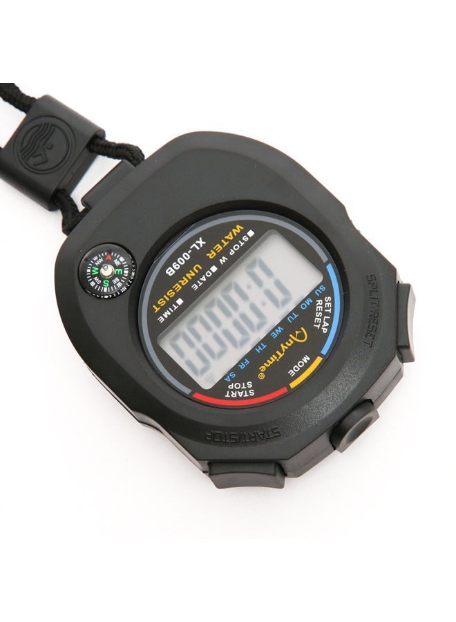 Generic Stopwatch Timer Electronic Stop Watch Two-way Running Referee Sports Fitness Equipment Waterproof 009A-Display Accuracy:XL-009A  - Image 3