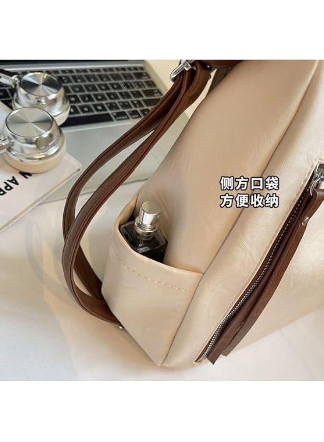Women's shoulder bag with a practical design, adjustable strap, and external metal zippers for perfect organization - Size: 27×31 - Code: 1869-1 (IN) - Image 5