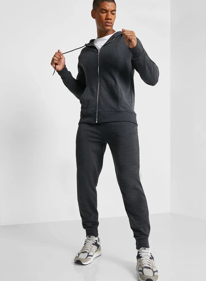 Seventy Five Basics Zip Through Hood Tracksuit