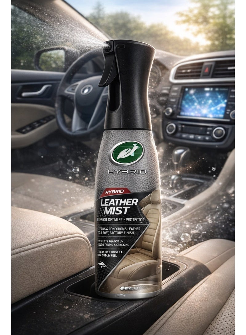 Hybrid Solutions Leather Cleaner & Conditioner 591ml – Premium Leather Mist Spray with Aloe Vera & Neatsfoot Oil for UV Protection & Rich Shine