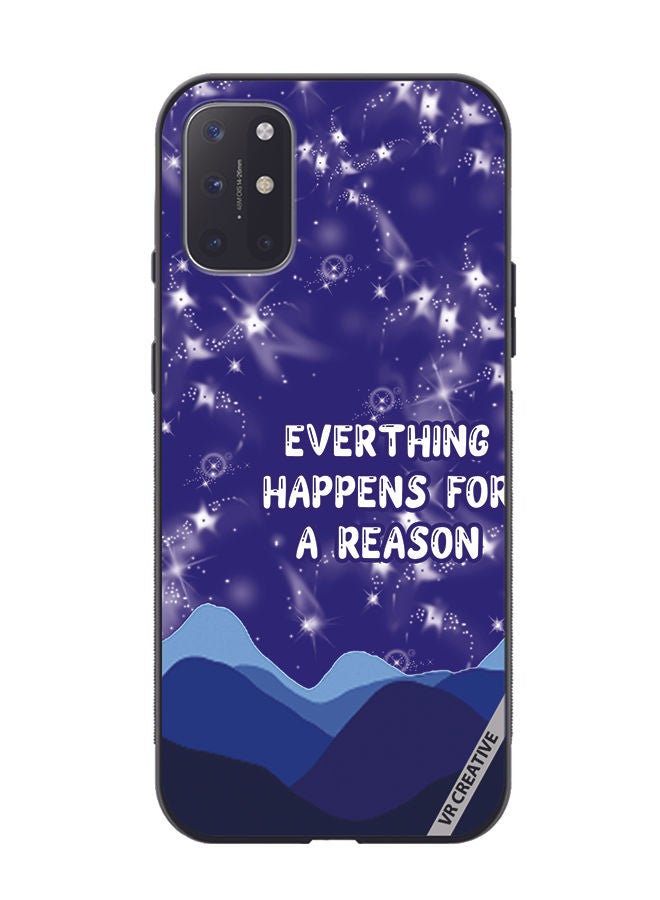 VR CREATIVE Protective Case Cover For OnePlus 8T Everything Happens For A Reason Design Multicolour - Image 1