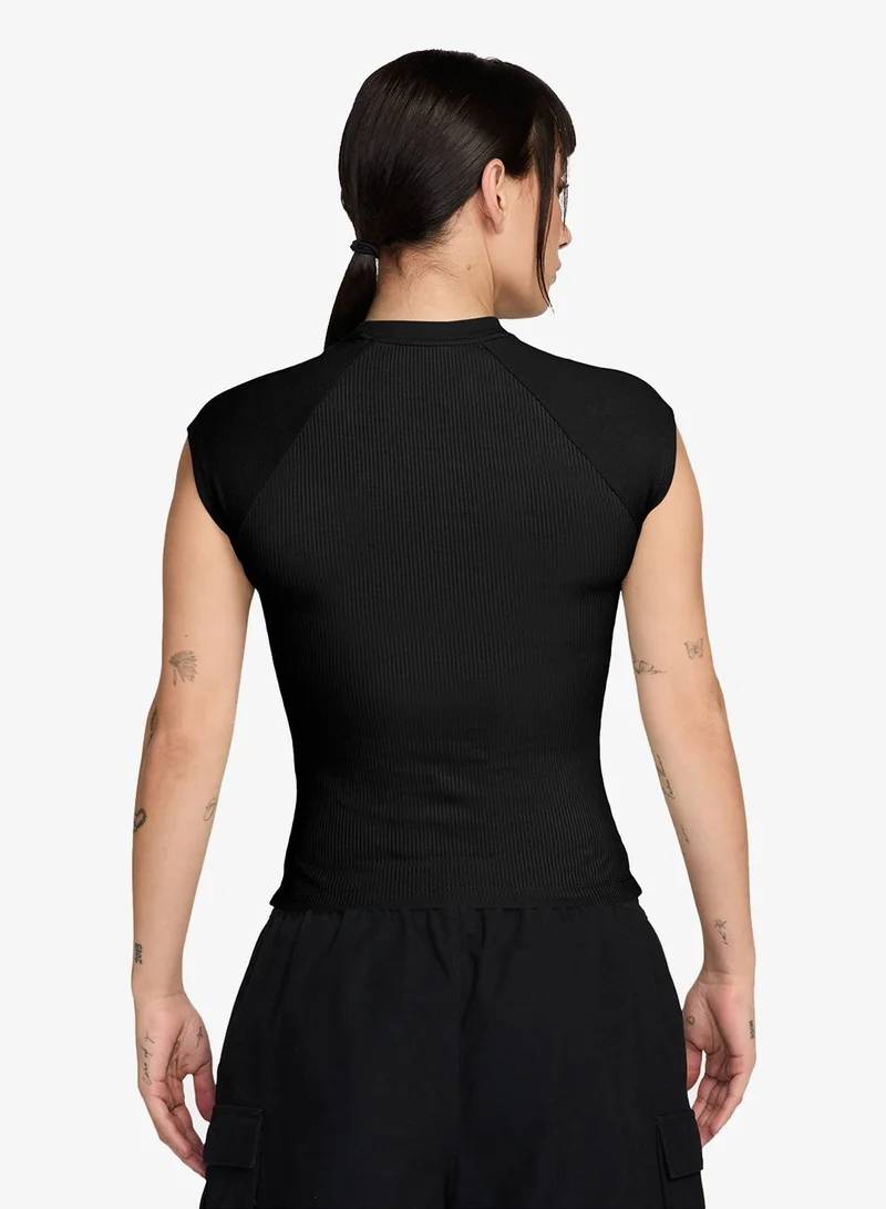 Nike Nsw Chill Knit Ribbed Top
