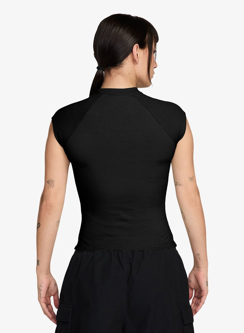 Nike Nsw Chill Knit Ribbed Top - Image 2