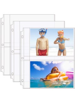 30 Pack Photo Sleeves For 3 Ring Binder 5X7 120 Photos Archival Photo Pages Photo Protectors Photo Sheet Protector Refill Pages Protector 8.5 X 11 2 Pockets Per Page Holds Four 5X7 Pictures