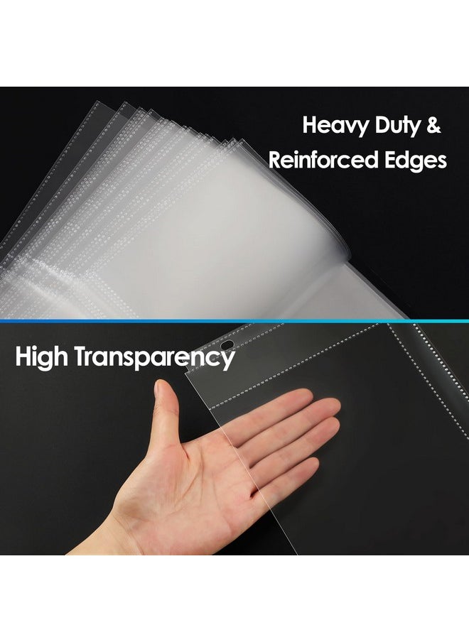 MaxGear - 30 Pack Photo Sleeves For 3 Ring Binder 5X7 120 Photos Archival Photo Pages Photo Protectors Photo Sheet Protector Refill Pages Protector 8.5 X 11 2 Pockets Per Page Holds Four 5X7 Pictures - Image 1