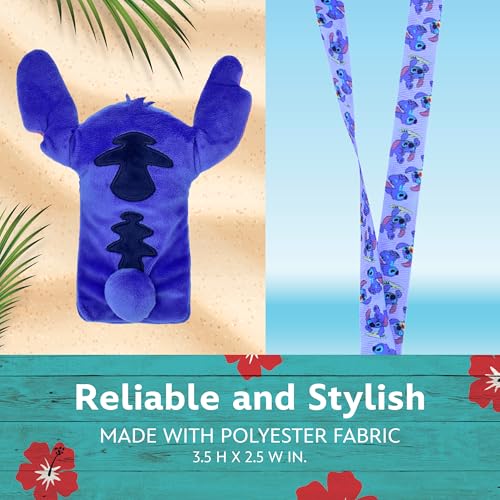 Disney Stitch Plush Lanyard, ID Card and Badge Holder, Blue - Image 5