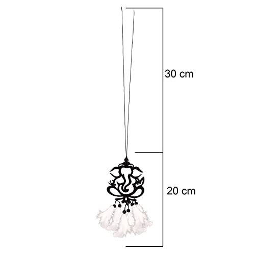 MGNLR Fancy Lord Shiva car Hanging car Rear View Mirror Decor Ornament Accessories Good Luck Dream Catcher Positive Vibes Balcony,Gift, car, Wind Chimes, Room (Ganesh Dream Catcher) - Image 2