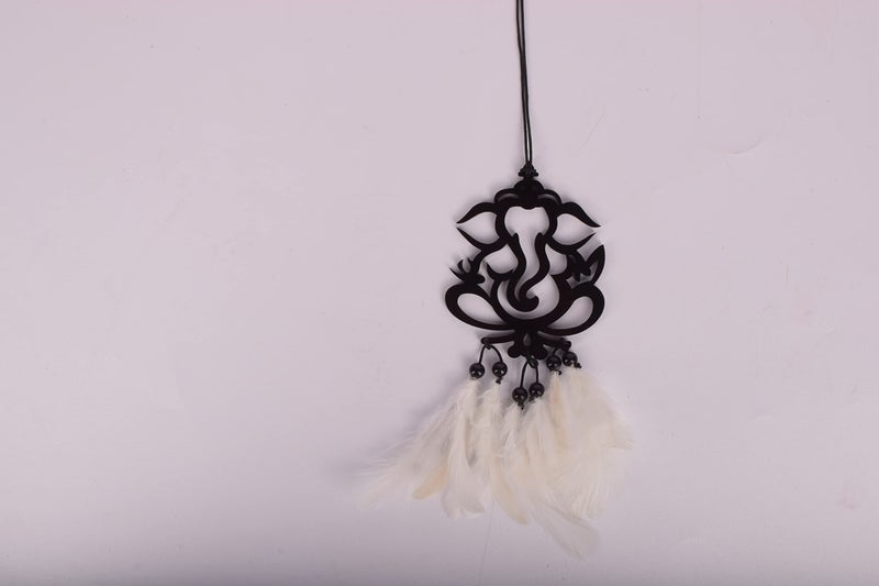 MGNLR Fancy Lord Shiva car Hanging car Rear View Mirror Decor Ornament Accessories Good Luck Dream Catcher Positive Vibes Balcony,Gift, car, Wind Chimes, Room (Ganesh Dream Catcher) - Image 5