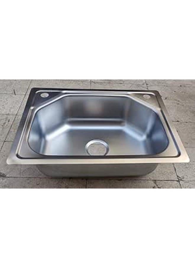 Shams Kitchen Sink (2 Mixer Holes, 62 * 45 Cm, 1 Ml) 