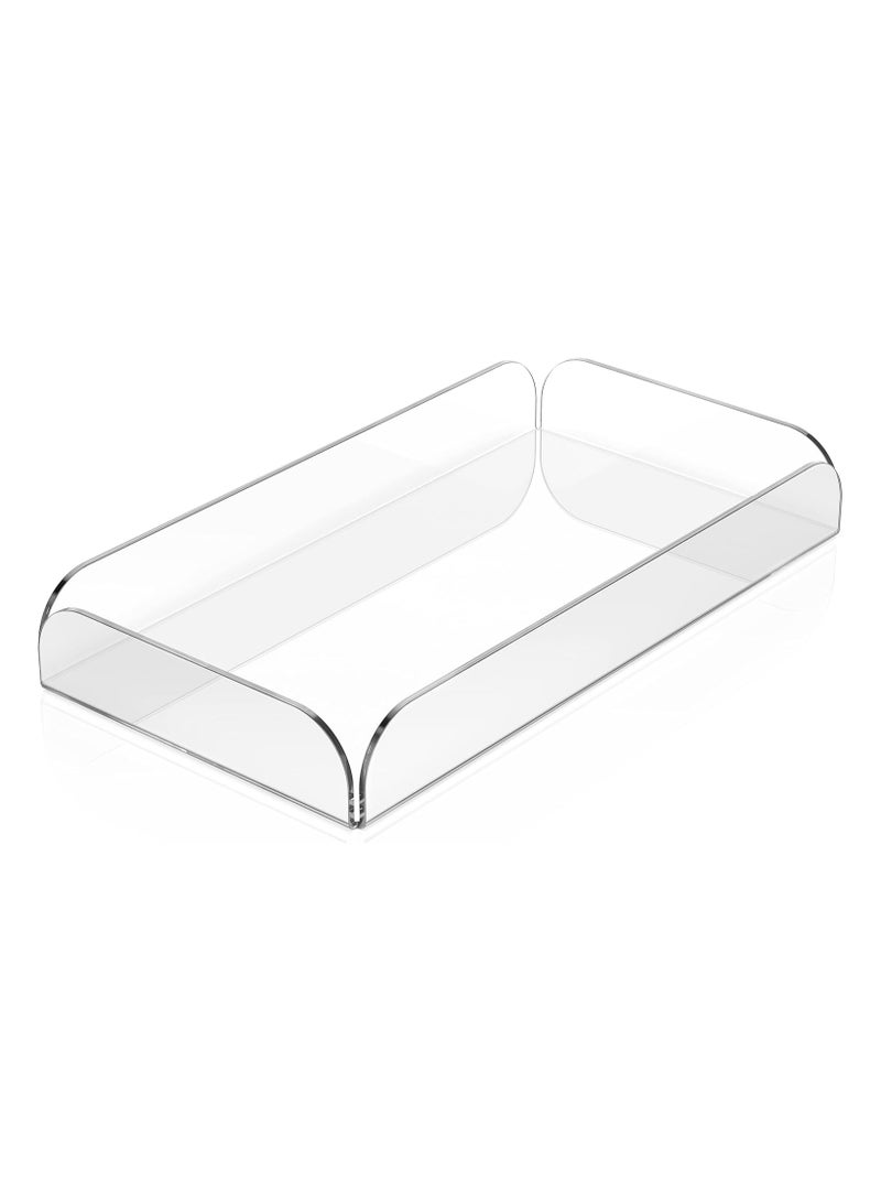 تي بي جي بي صينية اكريليك متعددة الاغراض - تستخدم كمنظم انيق للحمام، صينية تقديم الطعام، طاولة مكتب - Image 1