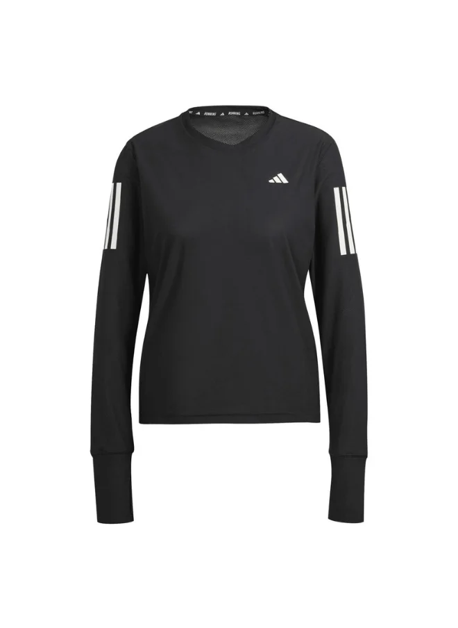 Adidas adidas OTR B LS Black Running T-SHIRTS for Women - 2XS