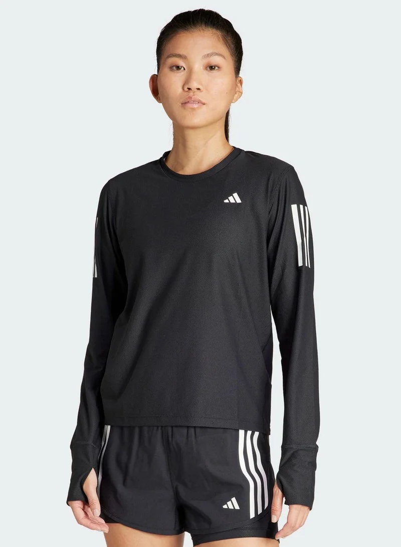 adidas تيشيرتات جري نسائية سوداء    مقاس