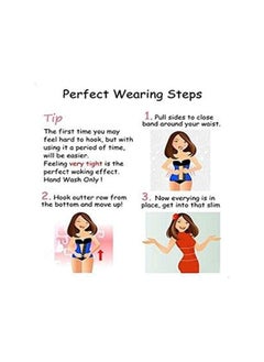 Generic Women Stomach Belly Corset Waist Trainer Shaper Hollow out Ventilate Elastic Gather Stomach Belly Corset Size S  - Image 4