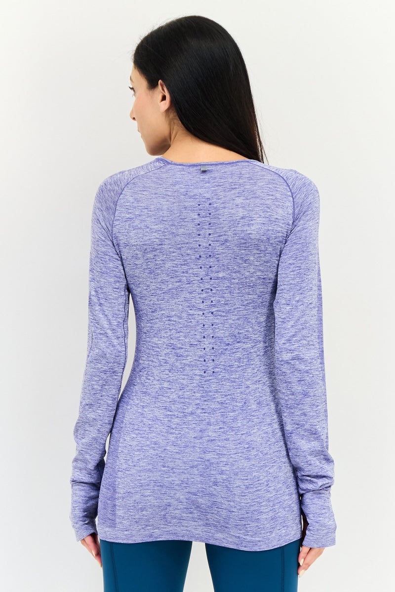 Nike Women Sportswear Fit Long Sleeve Training Top, Light Blue - Image 2