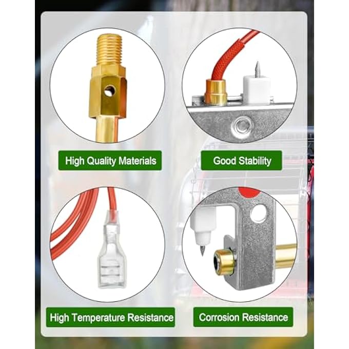 PILOT ASSEMBLY ODS REPLACE 78422 F278527 F273401 FIT FOR MR HEATER BIG BUDDY ENERCO HEATERS MH18B COMPATIBLE WITH DEWALT SMALL PROPANE HEATER - Image 3