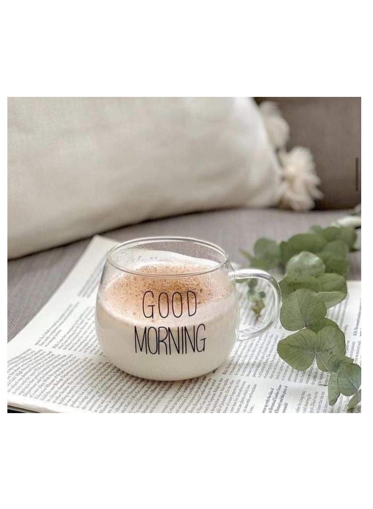 كوب حراري متعدد الاستخدامات من بايركس مطبوع عليه كلمة "صباح الخير" - Image 3