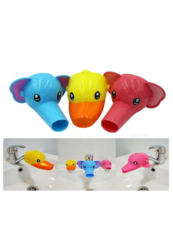 Usnyabni Ogifchen Baby And Children'S Faucet Extension Faucet Guide Sink Extender Long Water Hand Washing Device Water Diverter （3 Packs Dolphin）  - Image 2