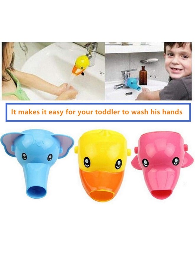 Usnyabni Ogifchen Baby And Children'S Faucet Extension Faucet Guide Sink Extender Long Water Hand Washing Device Water Diverter （3 Packs Dolphin）  - Image 3