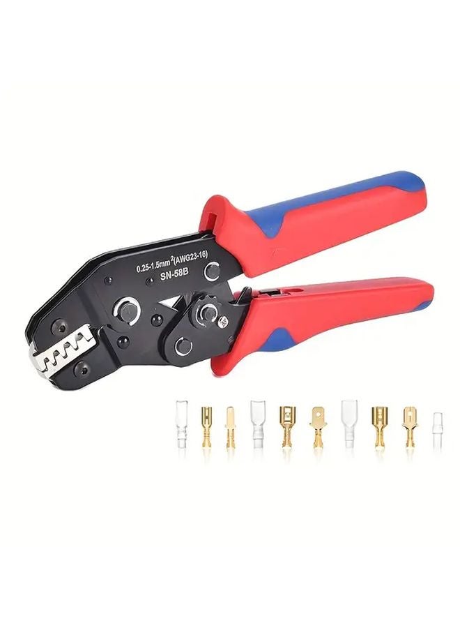 SN 58B Ratchet Crimping Pliers 0 25 1 5mm² AWG23 16 For Dupont Jumper Wire Terminals - Image 3