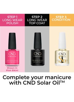 CND CND Vinylux Longwear Pink Nail Polish, Gel-like Shine & Chip Resistant Color, Negligee, 0.5 fl. oz  - Image 5