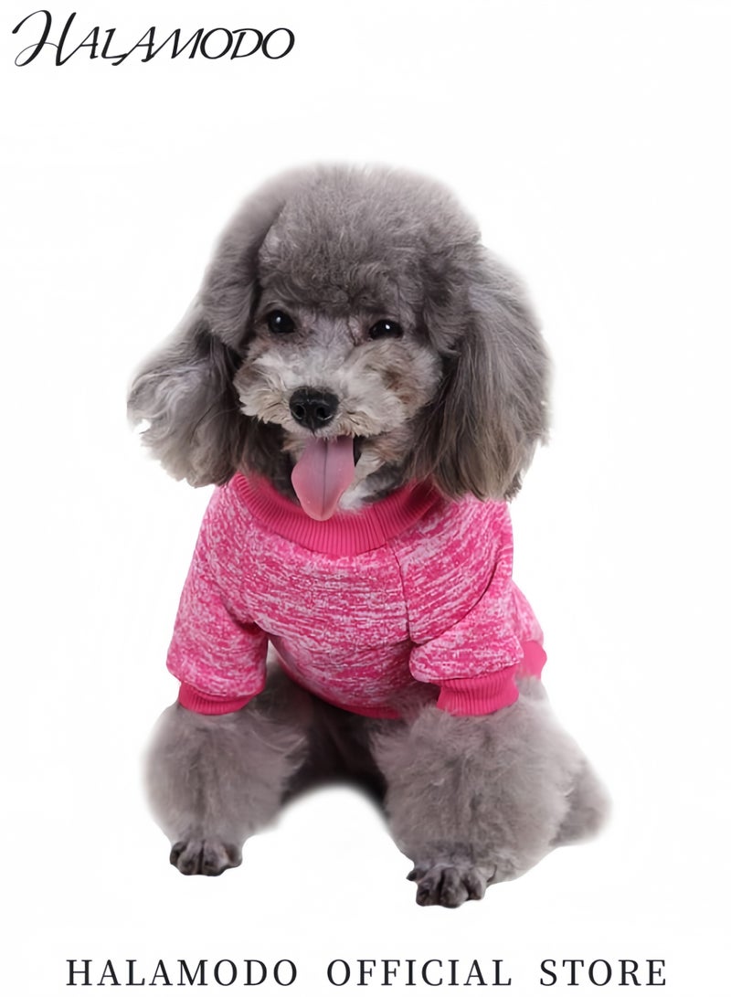 HALAMODO Dog Clothes Dogs Sweater Soft Puppies Clothing Soft Fleece Coat Classic Winter Puppy Sweaters Warm Outfit for Dogs Cat Apparel - Image 3