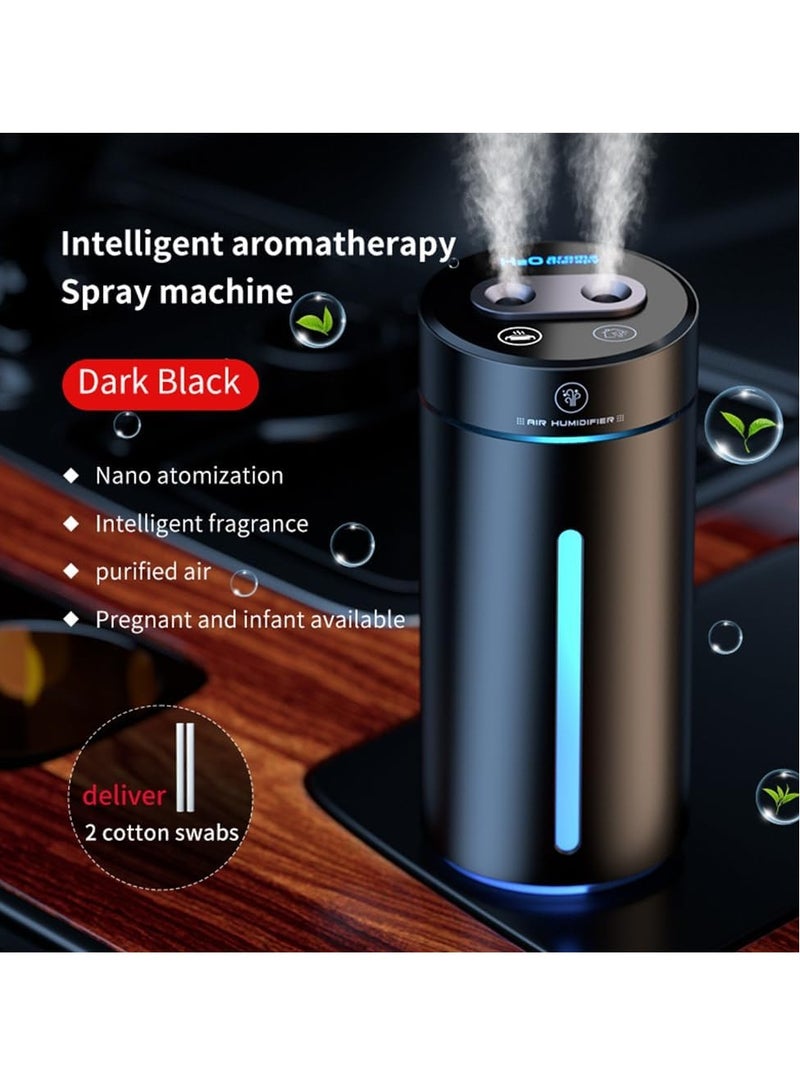 هالامين جهاز ترطيب ذكي F10 برأسين مزدوجين وبطاريتين مزدوجتين، آلة العلاج بالروائح للمنزل والسيارة. - Image 2