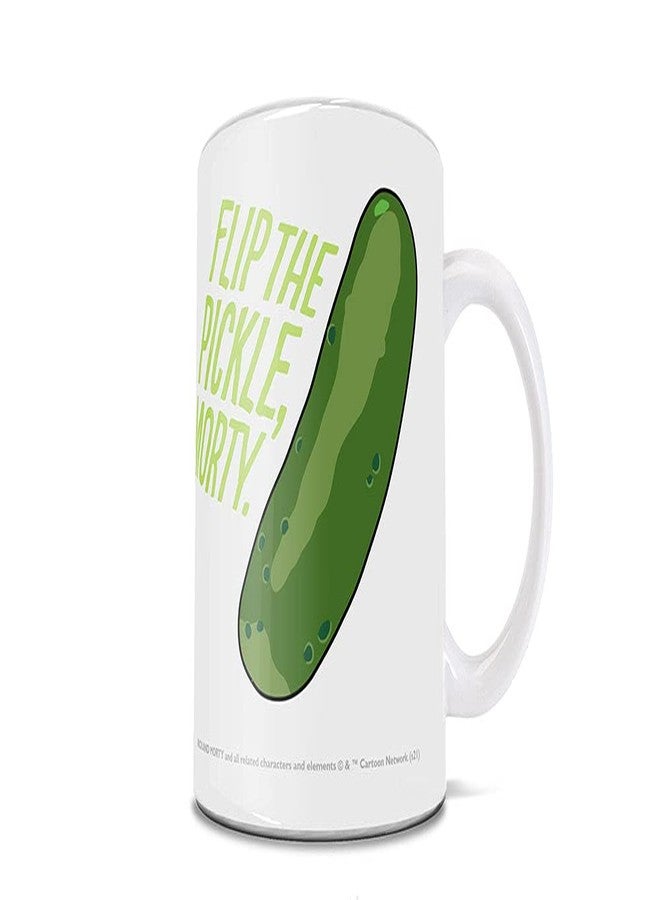 Trend Setters Rick and Morty - Flip The Pickle - Pickle Rick - 11 oz Ceramic Coffee or Tea Mug - Officially Licensed Merchandise - Perfect for gifting or collecting - Image 4